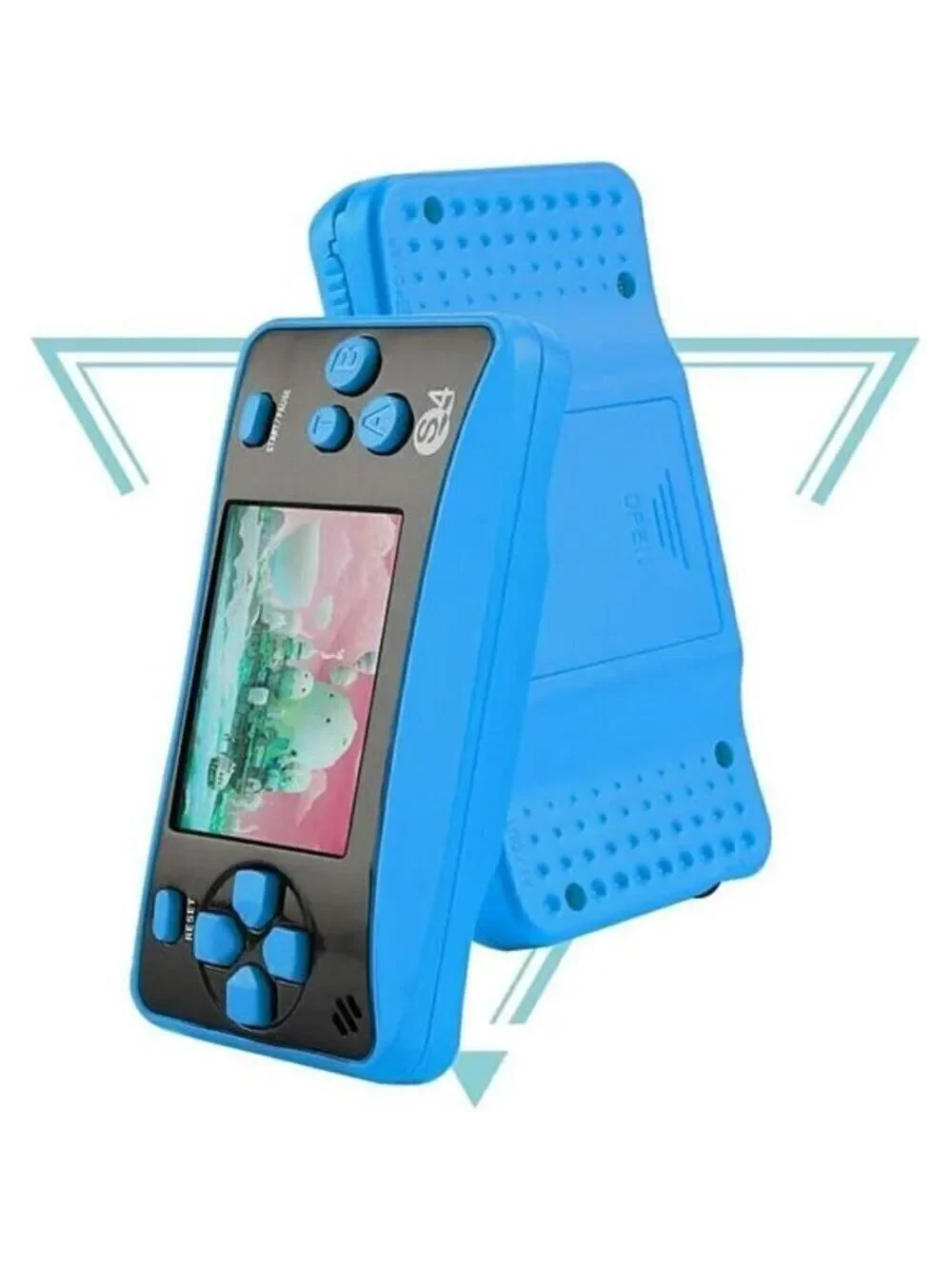 Kids Handheld 182 Built In Games Console Children Ages 4-12 Retro Classic BLUE